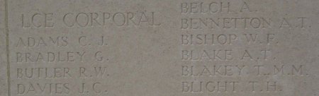 Alfred Blake on the Vis-en-Artois Memorial