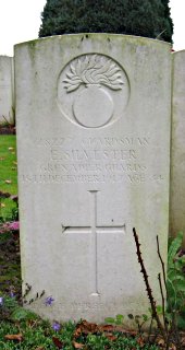 Ernest Silvester at Le Cateau Military Cemetery
