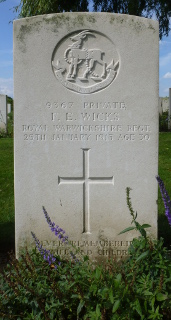 Frederick Wicks at Prowse Point Military Cemetery