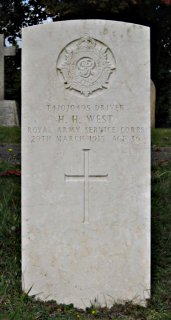 Herbert West at Aldershot Military Cemetery