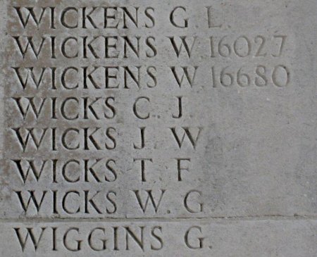 James Wicks on the Thiepval Memorial, Somme