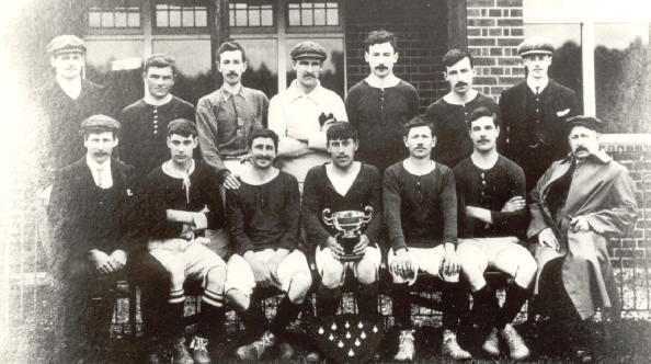Hurst Football Club, 1908-9. Winners of Wargrave and District League.