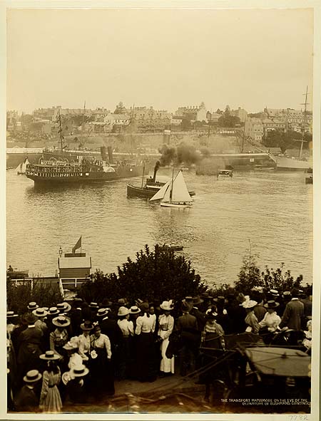 The S.S. Maplemore on the eve of departure from Australia